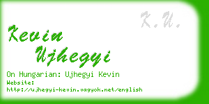 kevin ujhegyi business card